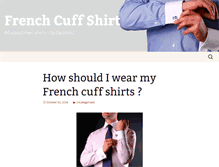 Tablet Screenshot of french-cuff-shirt.com